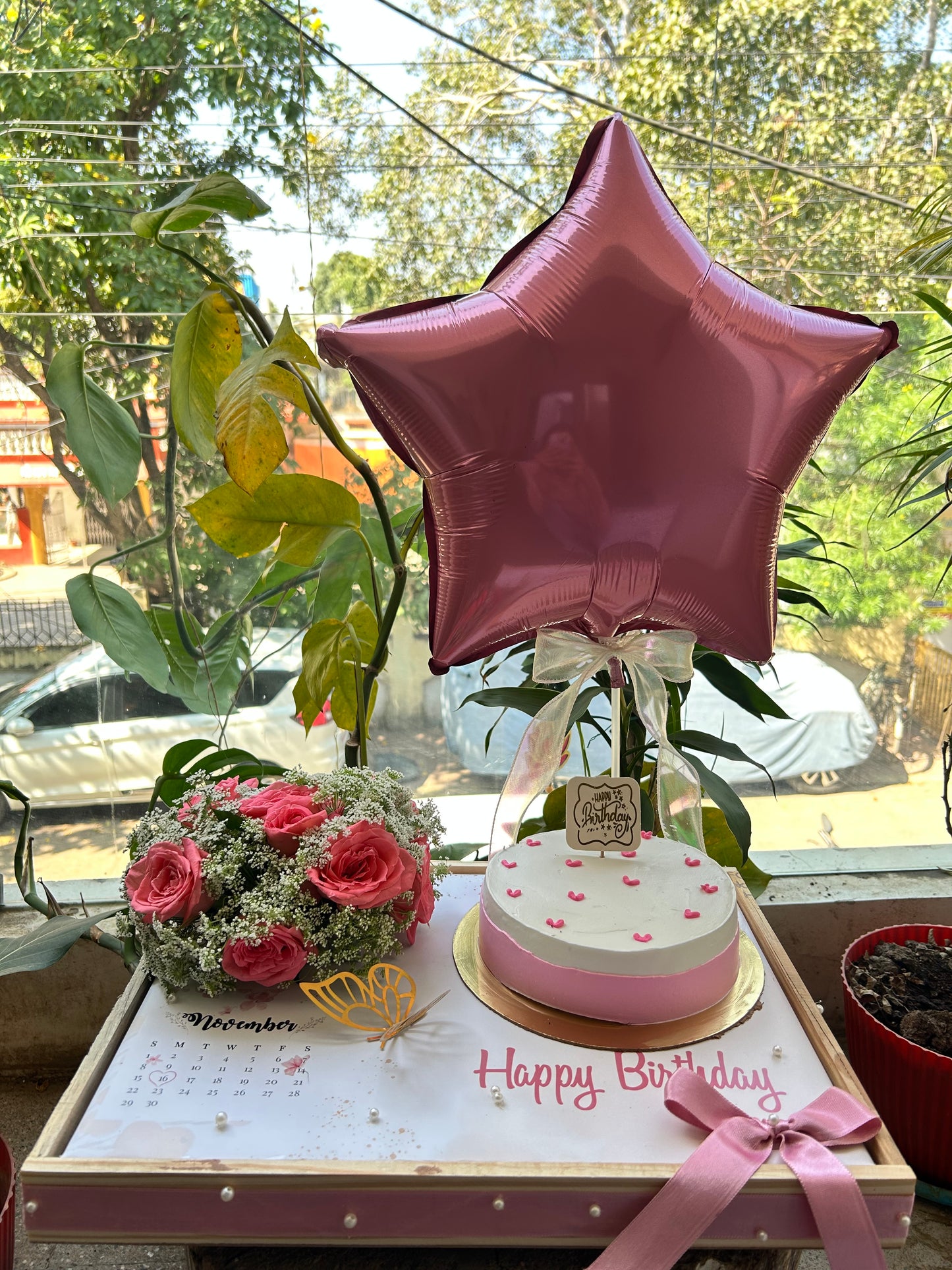 Personalized Birthday Cake Platter