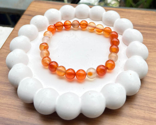 Natural Red Carnelian Bracelet - MANTRA KARMA