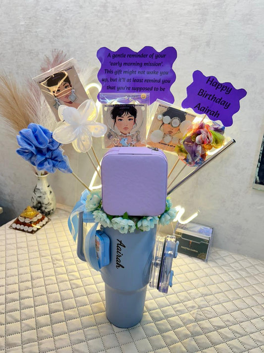 Blue Sky Love Tumbler Hamper