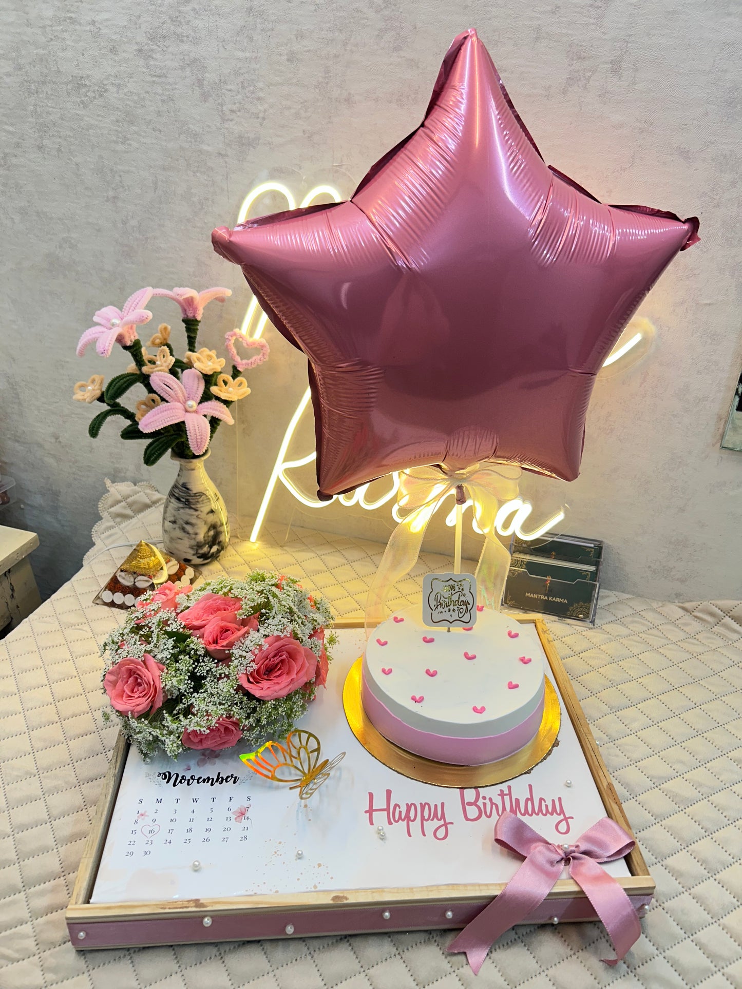 Personalized Birthday Cake Platter