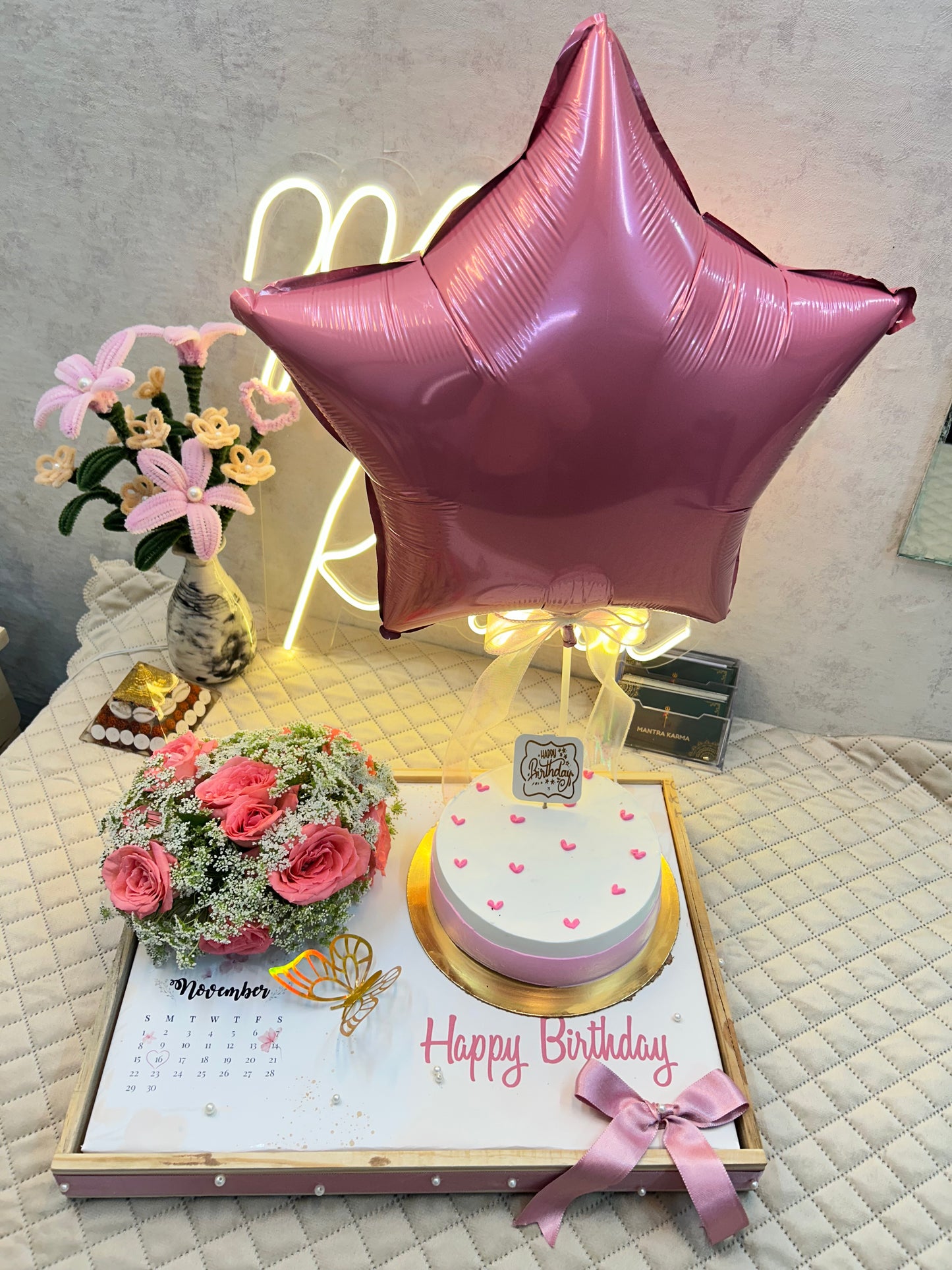 Personalized Birthday Cake Platter