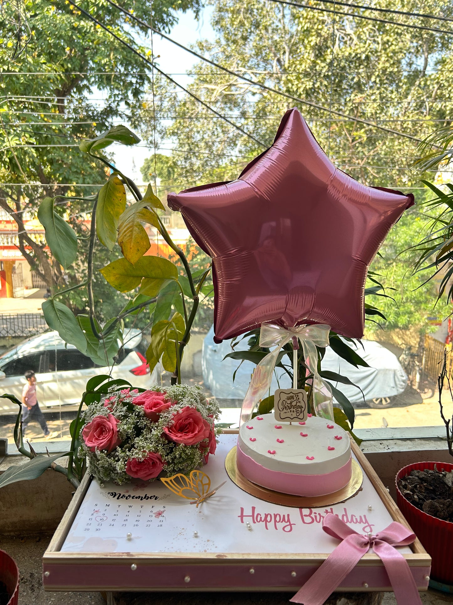 Personalized Birthday Cake Platter