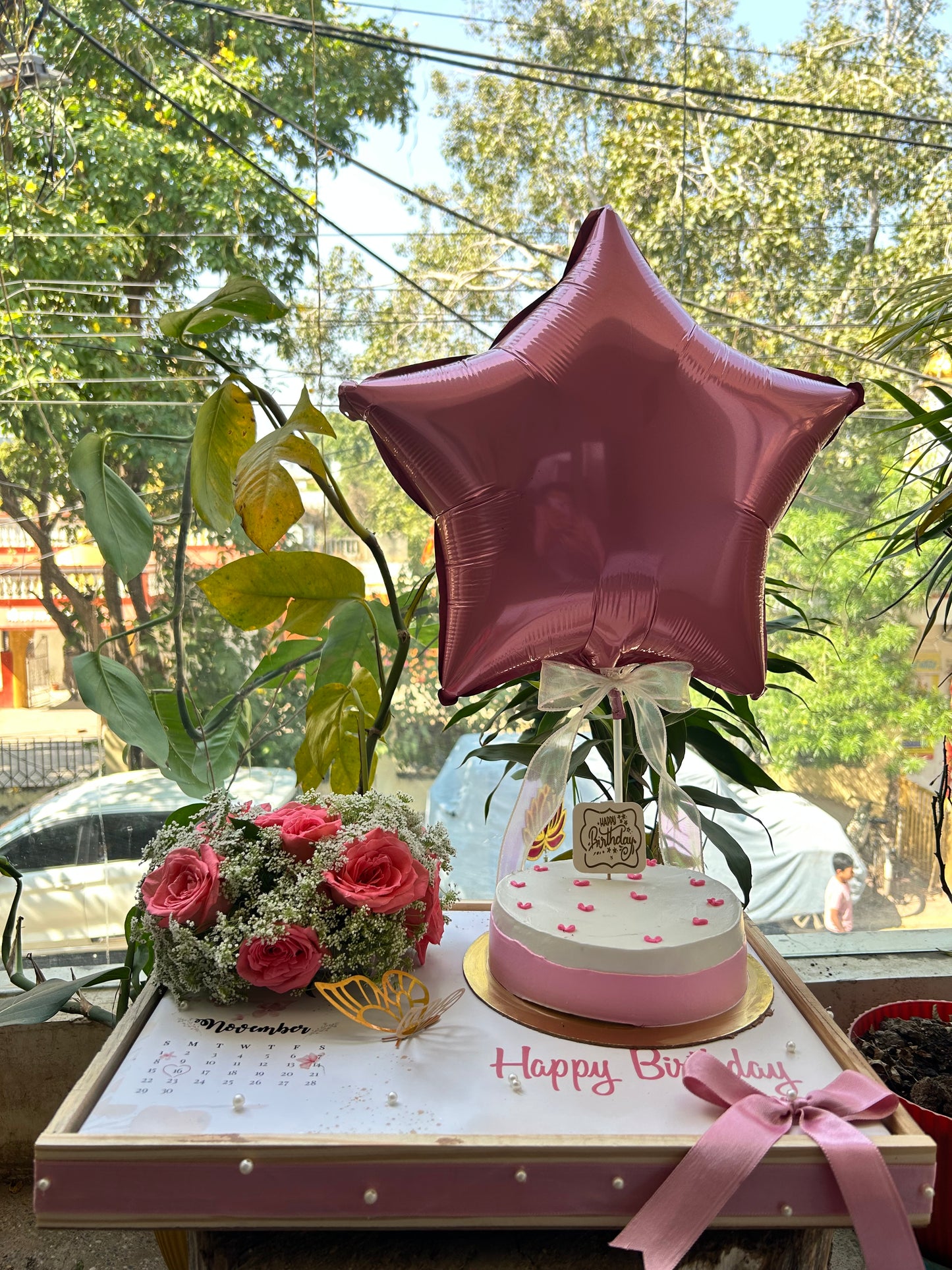 Personalized Birthday Cake Platter