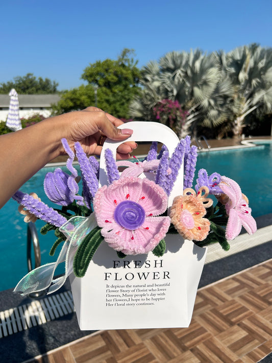 Fascinating Chenille Stem Flower Bouquet