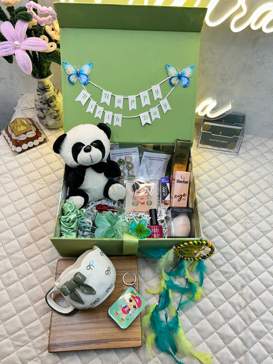 Nature’s Serenity: Premium Panda & Greenery Hamper