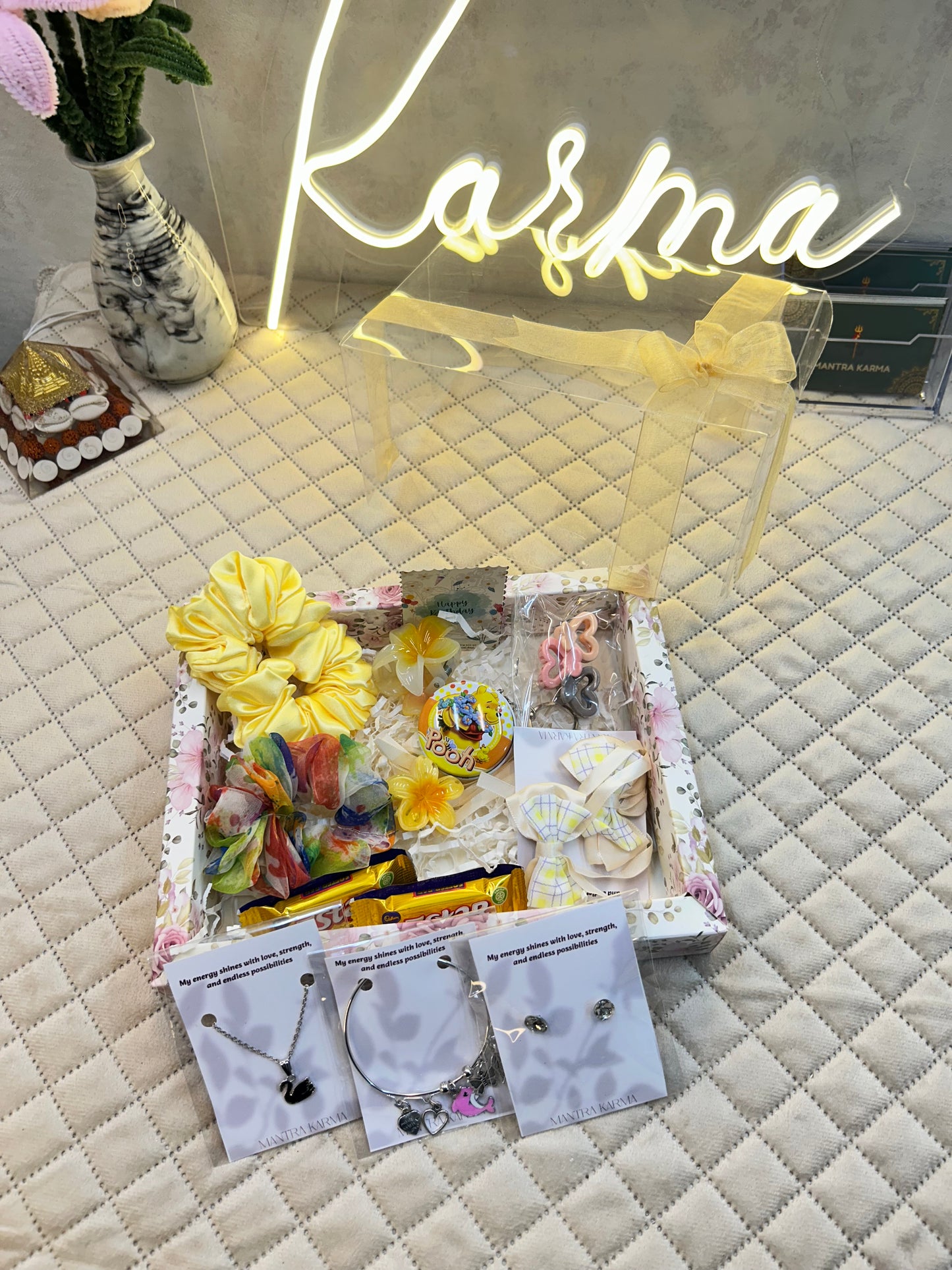 Ethereal Sunshine: Premium Transparent Hamper