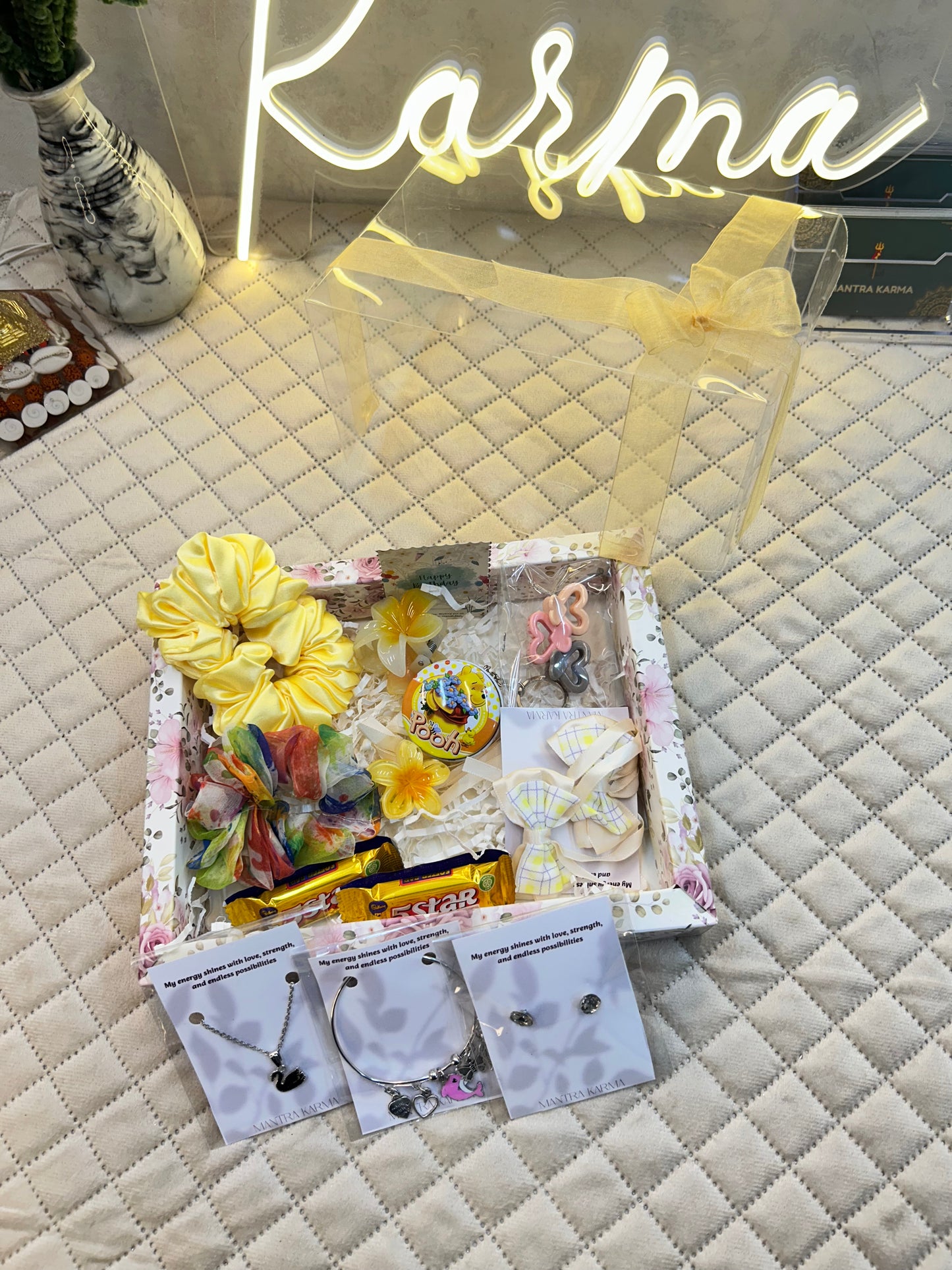 Ethereal Sunshine: Premium Transparent Hamper