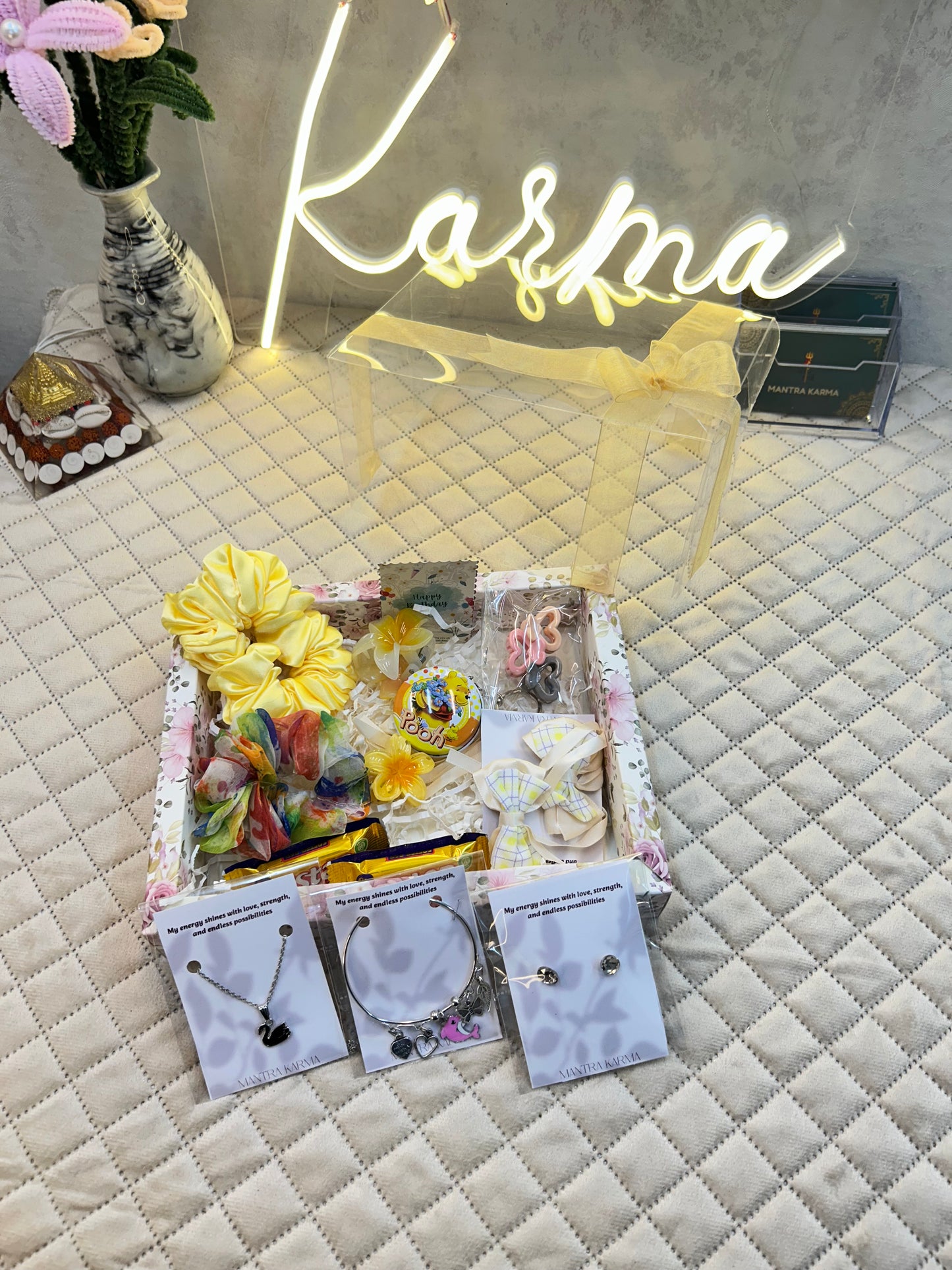 Ethereal Sunshine: Premium Transparent Hamper