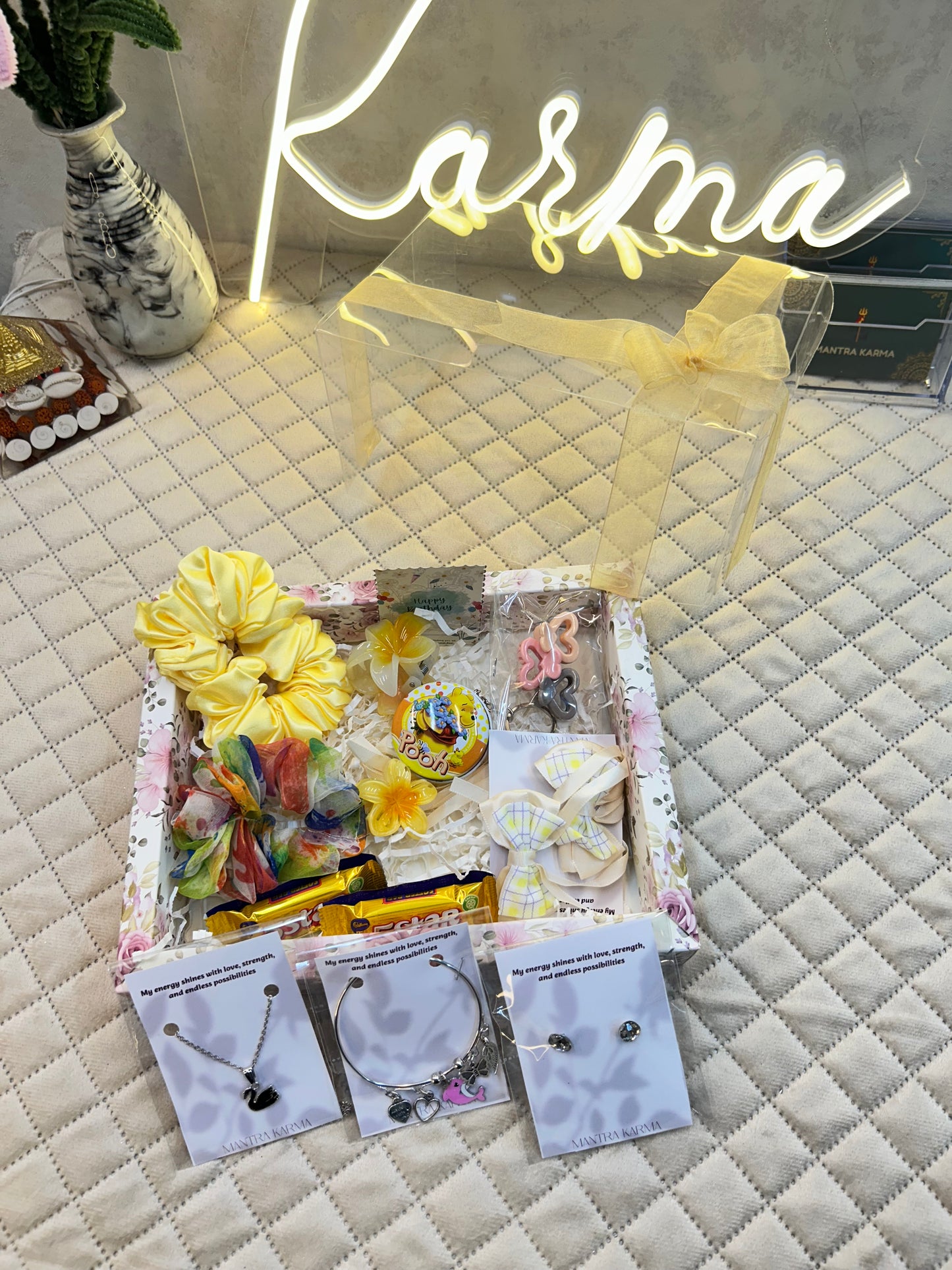 Ethereal Sunshine: Premium Transparent Hamper