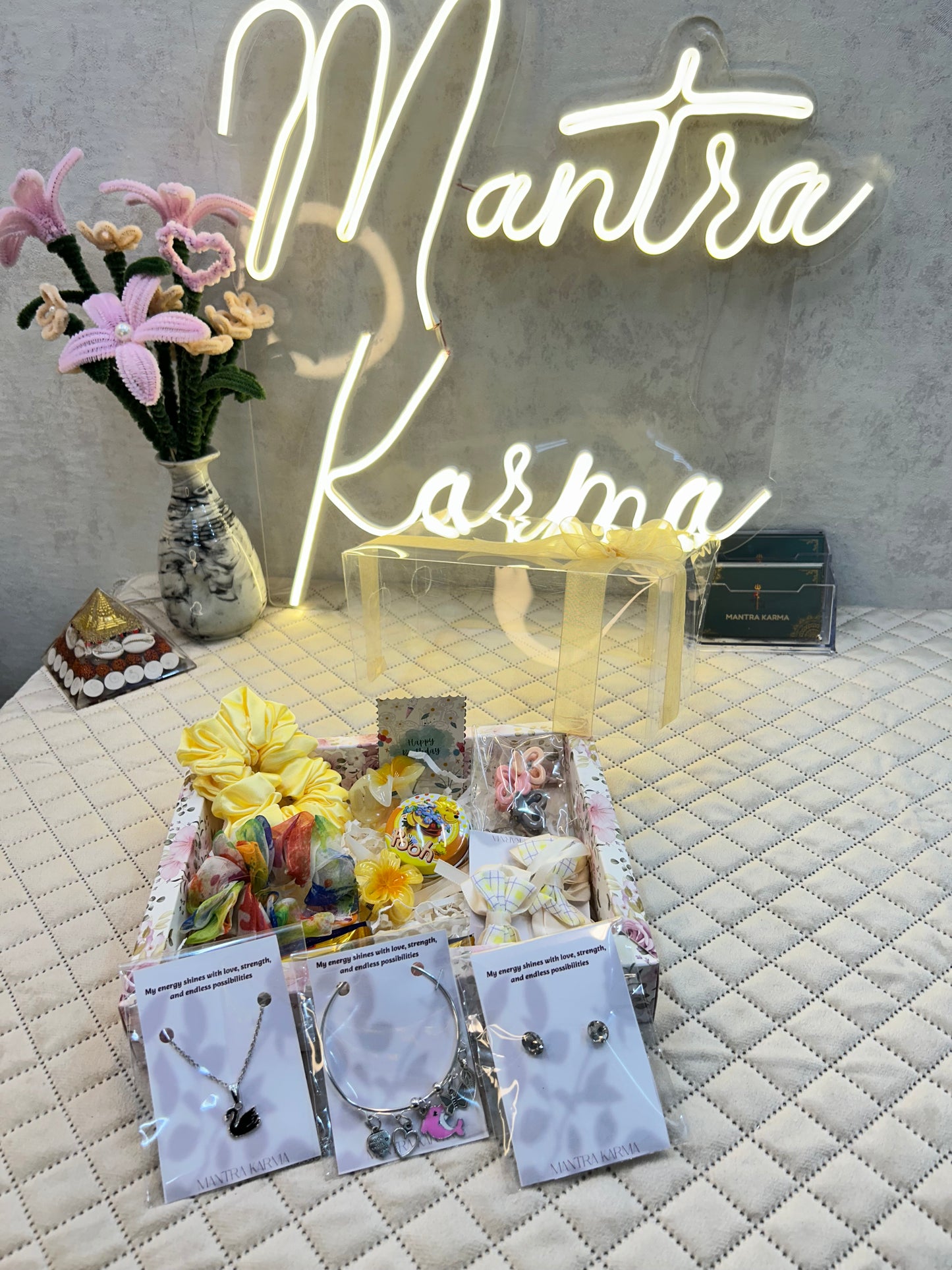 Ethereal Sunshine: Premium Transparent Hamper