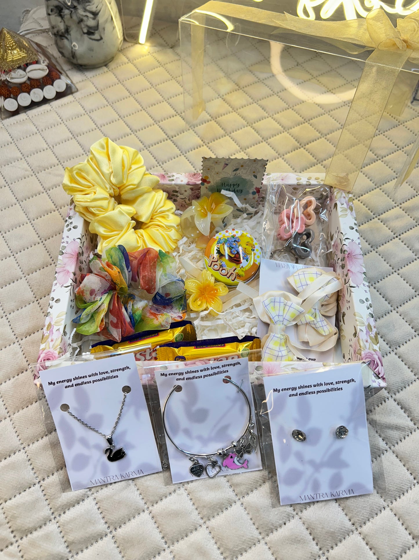 Ethereal Sunshine: Premium Transparent Hamper