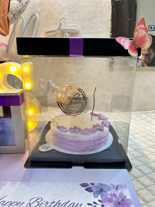 Purple Royalty Birthday Cake Platter