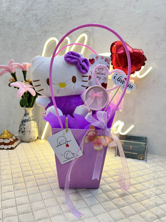 The Enchanting Kitty & Eternal Bloom Basket