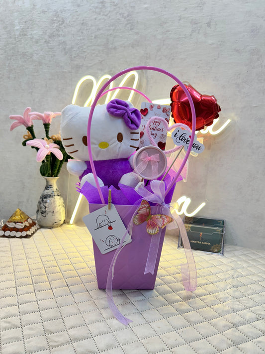 The Enchanting Kitty & Eternal Bloom Basket