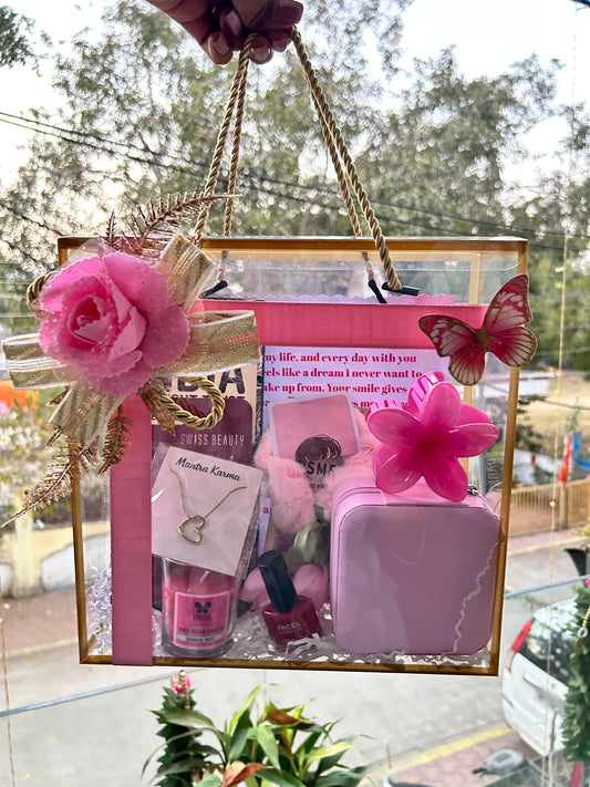 Pink PVC Luxury Gift Hamper