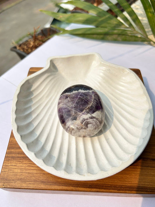 Amethyst Oval-Shaped Palm Stone