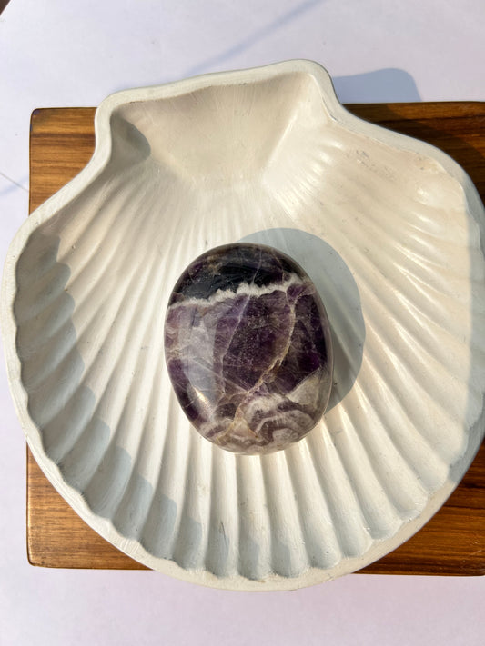 Amethyst Oval-Shaped Palm Stone