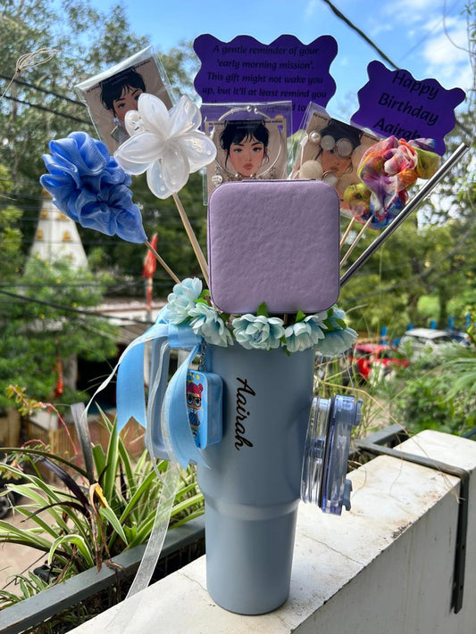 Blue Sky Love Tumbler Hamper