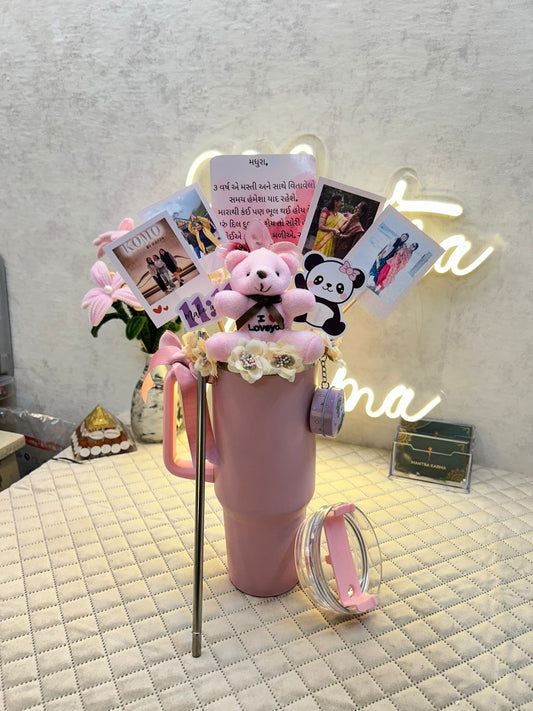 Peach Love Tumbler Hamper