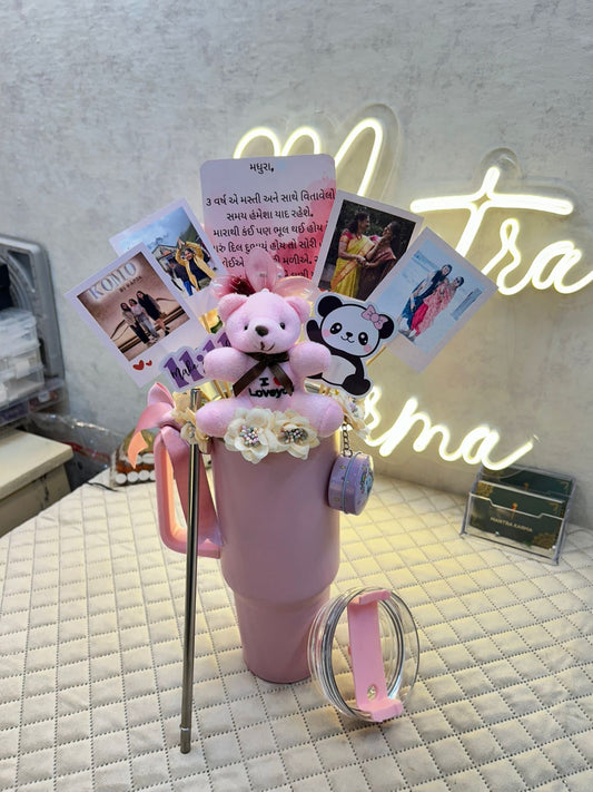 Peach Love Tumbler Hamper