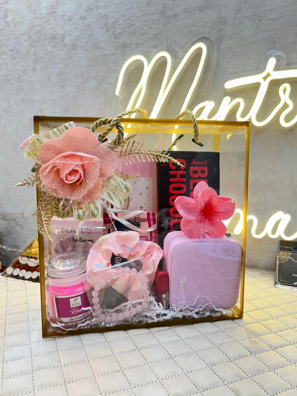 Rose Radiance PVC hamper