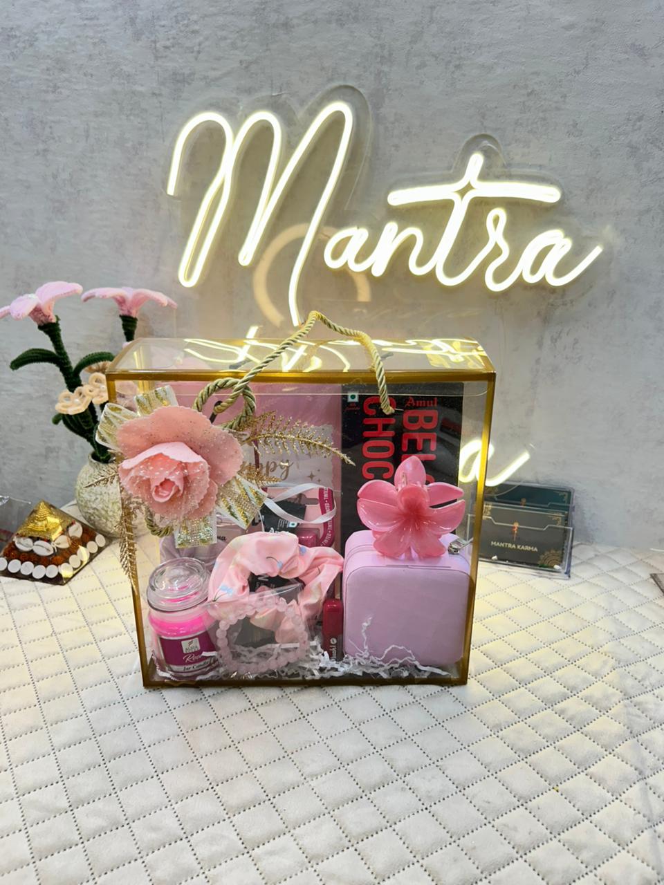 Rose Radiance PVC hamper